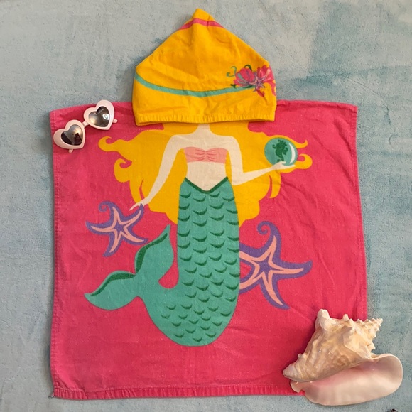 Summer Beachtowel Mermaid Hooded Beach Towel